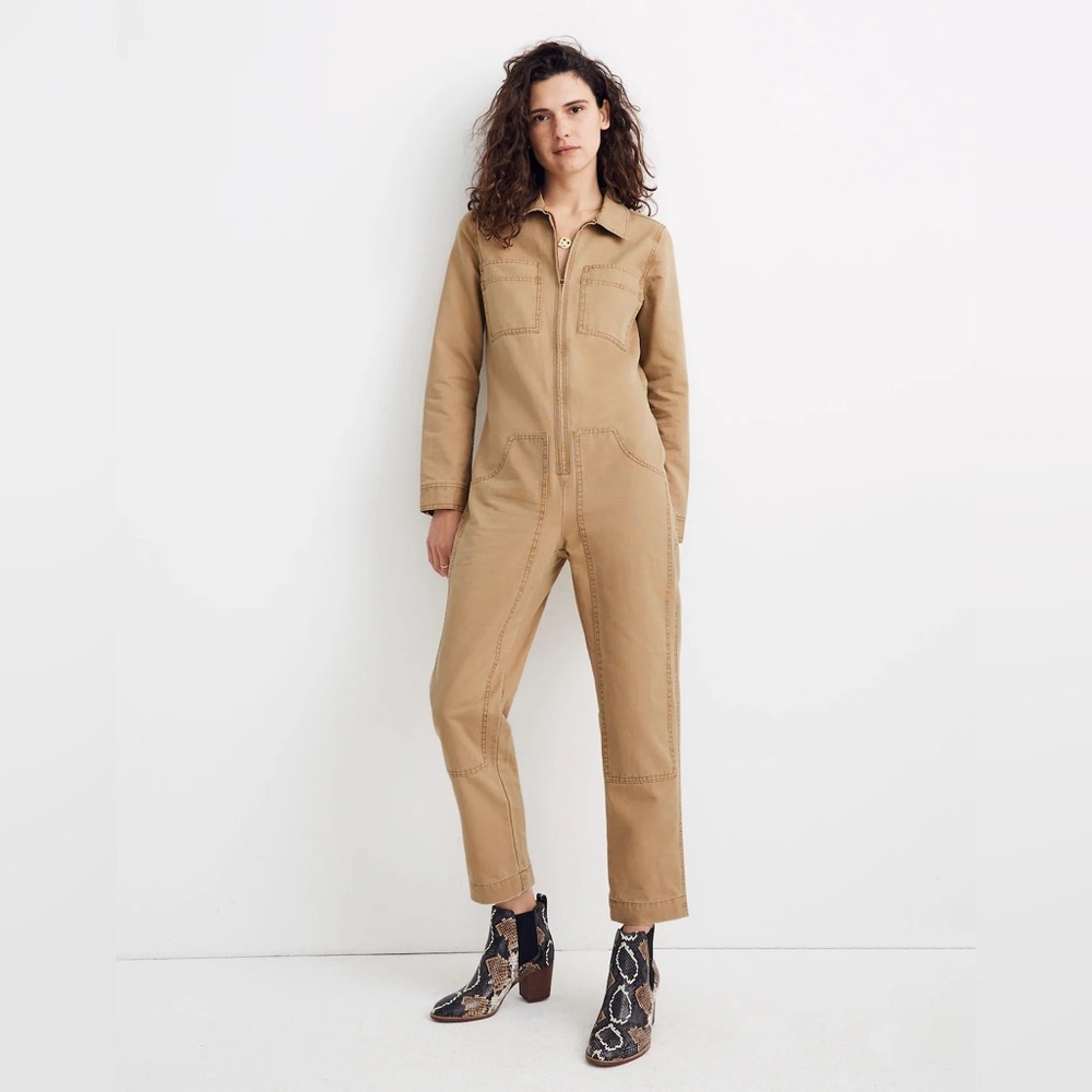 Tan Madewell x Dickies Collab Zip Coverall XXS